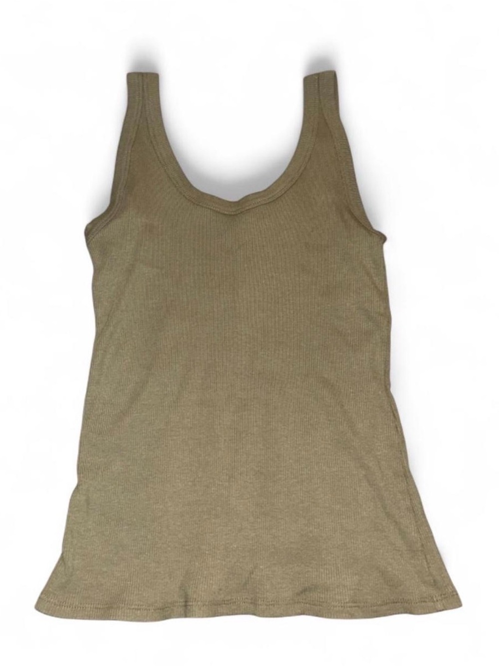 dip Ribbed Tank Top